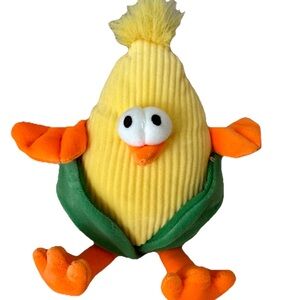 Way To Celebrate Chicken Corn Plush Easter Stuffed Animal 8” NEW!